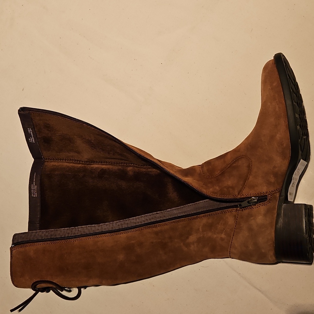 Born Cotto Brown Suede Knee-high Boots - Picture 6 of 12